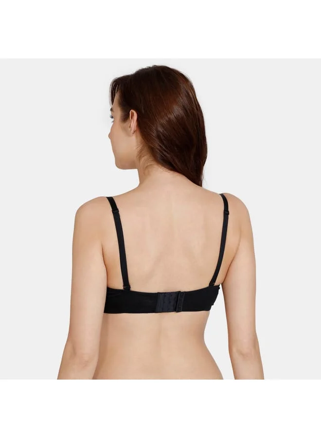 zivame Zivame Padded Wired Balconette Bra with Detachable Strap