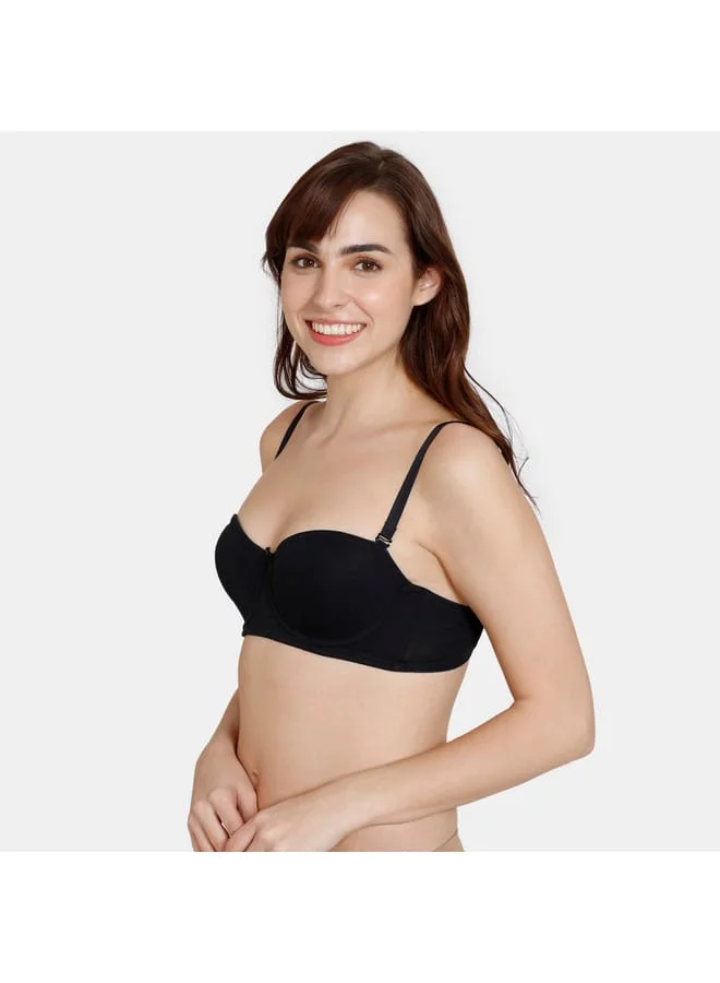 zivame Zivame Padded Wired Balconette Bra with Detachable Strap