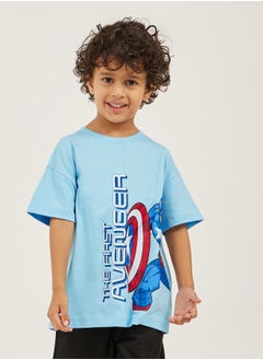 Styli Avenger Graphic Print Dropped Shoulder Oversized T-Shirt  - Image 1