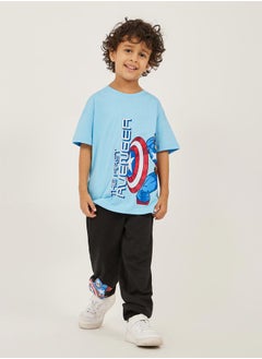 Styli Avenger Graphic Print Dropped Shoulder Oversized T-Shirt  - Image 2