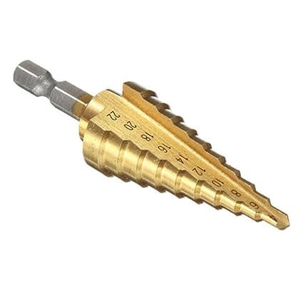 Buyer High Speed 3X Large HSS Steel Burr Drill Bit Set Wood Carving Rasps for Dremel Shank Burs Tools Cutting Tool (A Steel Drill) | Steel Step Cone Drill Titanium Bit Set Hole Cutter 4-12/20/32mm  - Image 3