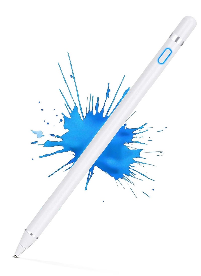 BORTONY - Active Stylus Pen Compatible with iOS Android Touch Screens Stylus Pens for Touch Screens Rechargeable for iPad Pro Air Mini iPhone Cellphone Samsung Tablet Drawing and Writing - Image 1