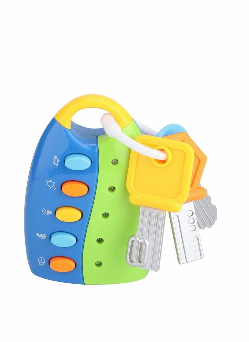 SYOSI - Toy Keys for Toddlers and Babies Toy Car Keys and Remote with Light and Sounds, Simulation car keys Simulation Car Key - Image 1
