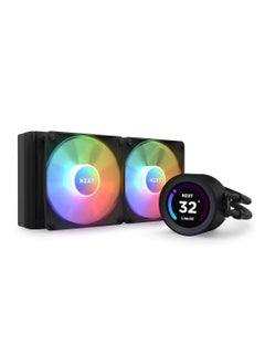 ان زد اكس تي مبرد معالج مائي NZXT Elite 240mm RGB AIO مع شاشة 60 هيرتز اسود  - Image 1