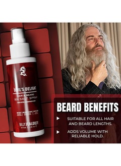 Billy Jealousy Billy Jealousy Devil's Delight Sea Salt Spray, Texturizing and Volumizing Hair Spray With Natural Conditioner, 4 fl. oz.  - Image 4