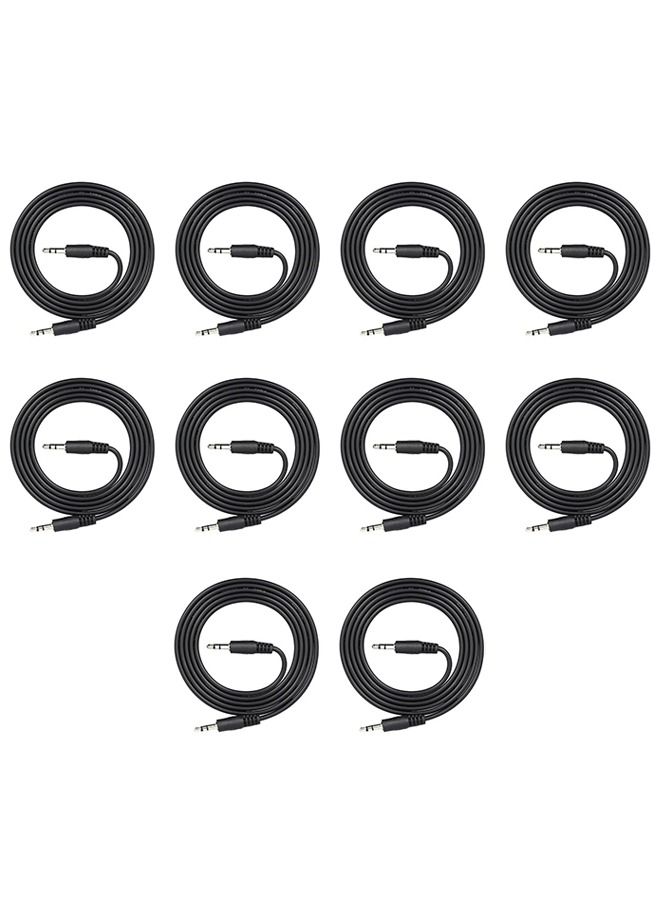 Audio Cable 3 meter Black (10 pieces)  - Image 1