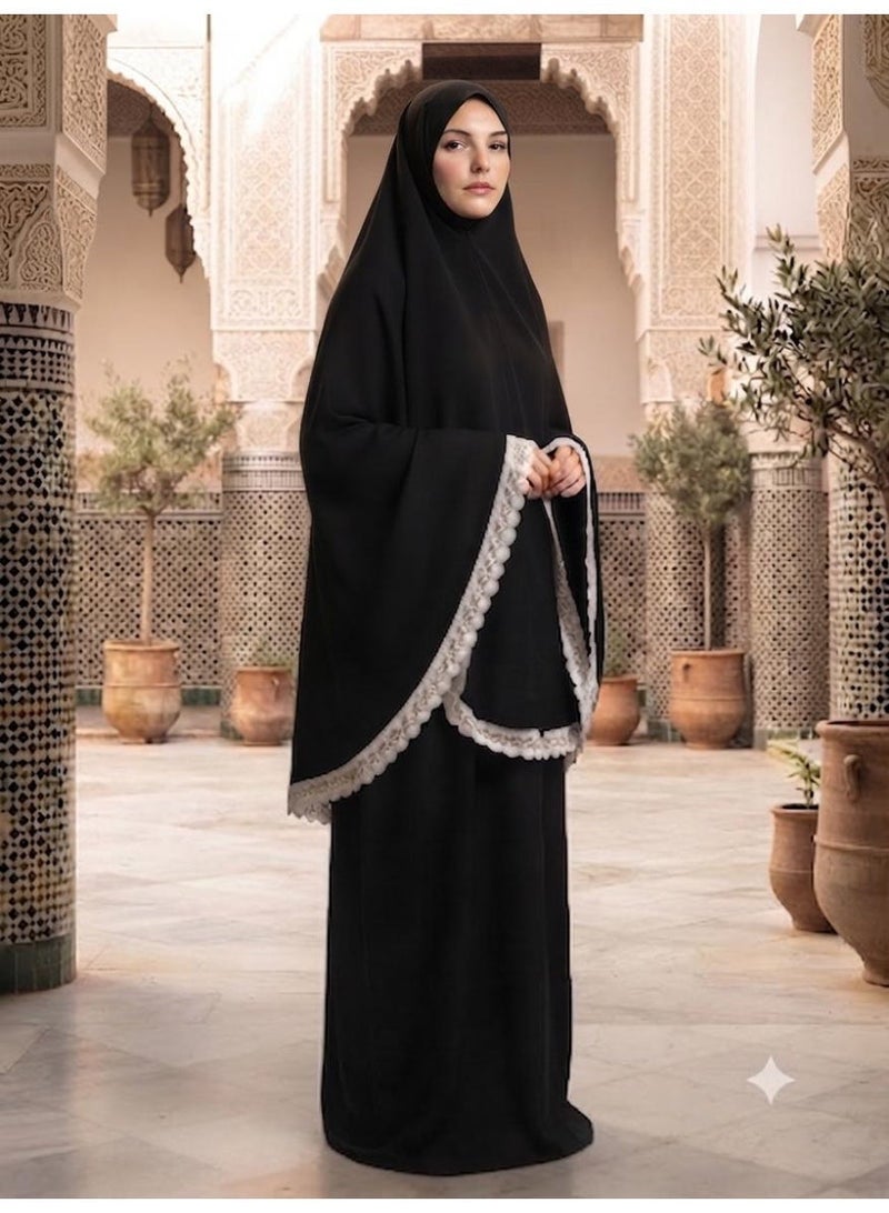 أمياي ملابس صلاة نسائية – تصميم مميز، مقاس واحد يناسب الجميع، صناعة تركية - Image 1