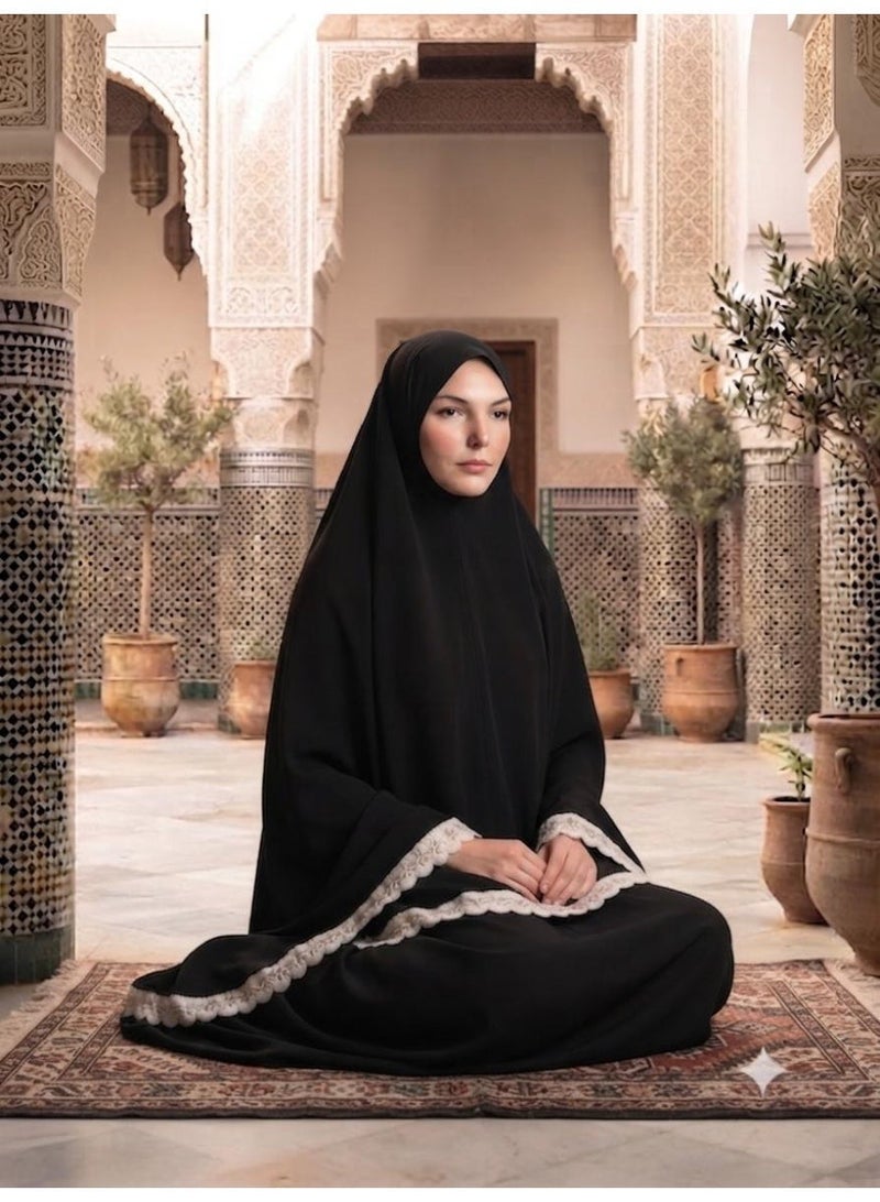 أمياي ملابس صلاة نسائية – تصميم مميز، مقاس واحد يناسب الجميع، صناعة تركية - Image 2