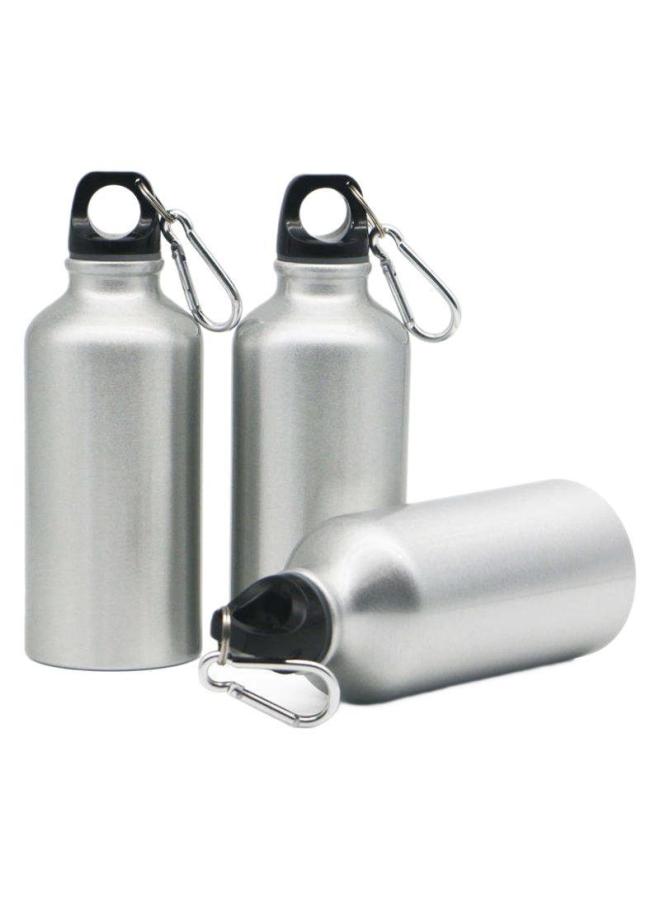 Silver Outdoor White Coated Blank Sports Heat Transfer Aluminum Kettle Kettle Sports Kettle Logo Kettle Sublimation-Colour:Silver-Capacity:500ml - Image 5