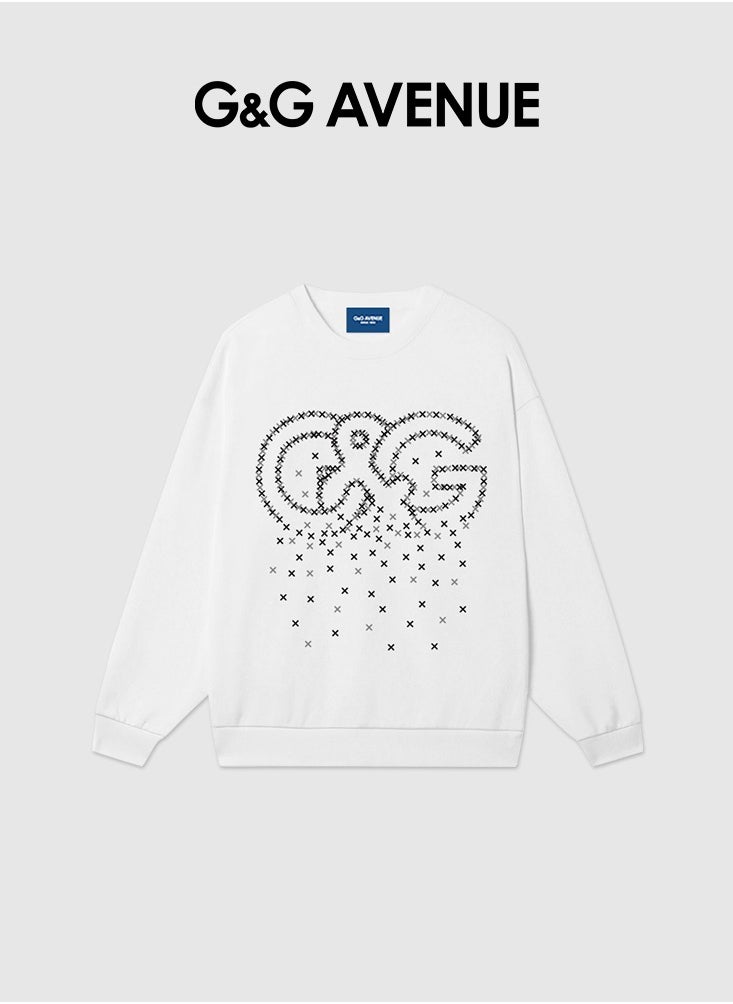 G&G AVENUE - Spring and Autumn men's round neck sportswear loose casual style soft long sleeved top fashionable and comfortable base top - Image 1