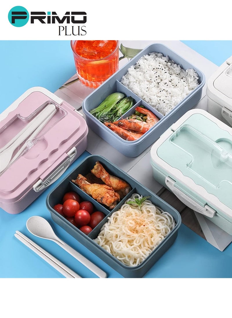 PRIMO PLUS - Plastic Lunch Box With Spoon And Chopsticks - Image 1