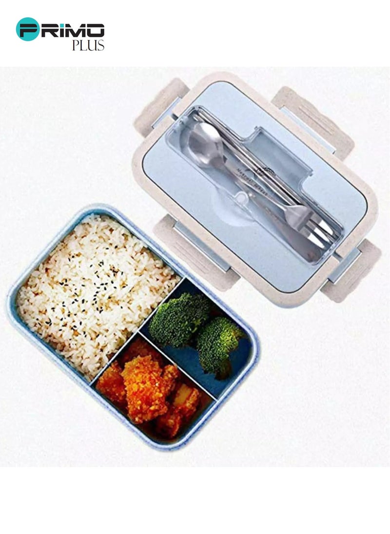PRIMO PLUS - Plastic Lunch Box With Spoon And Chopsticks - Image 1