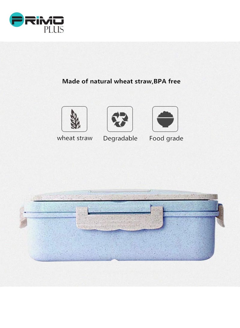 PRIMO PLUS - Plastic Lunch Box With Spoon And Chopsticks - Image 1