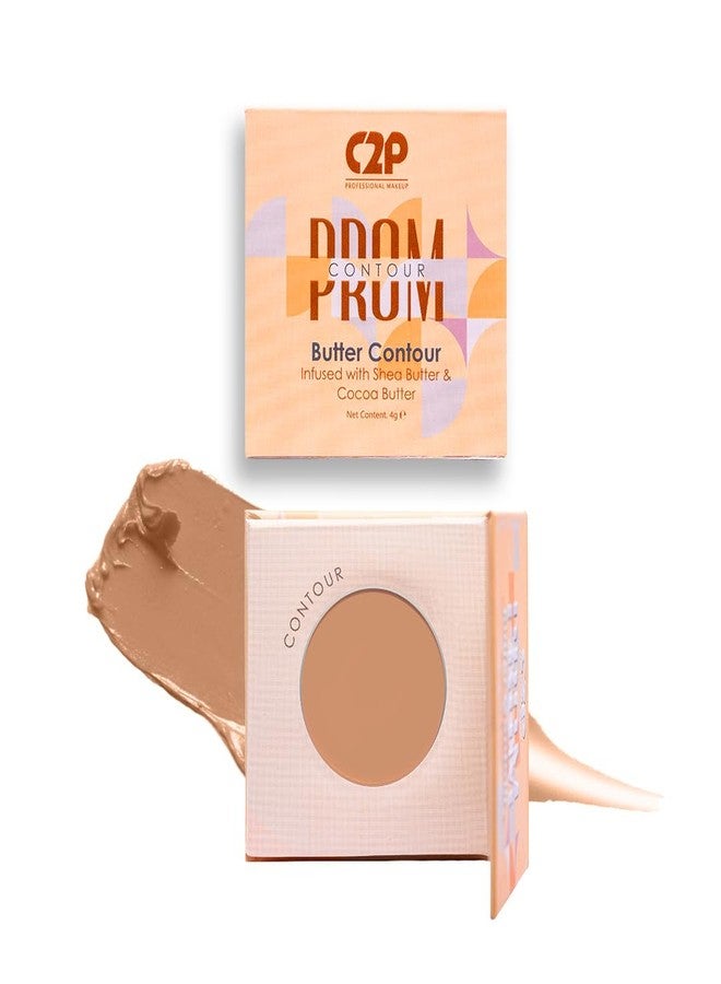 C2P PROFESSIONAL MAKEUP C2P Pro Cream Contour Palette For Women | Bronzer For Face Makeup | Long Lasting Blendable and Buildable Formula with Matte Finish | Infused with Shea and Cocoa Butter - 4g (Beige, Amber 01) - Image 1
