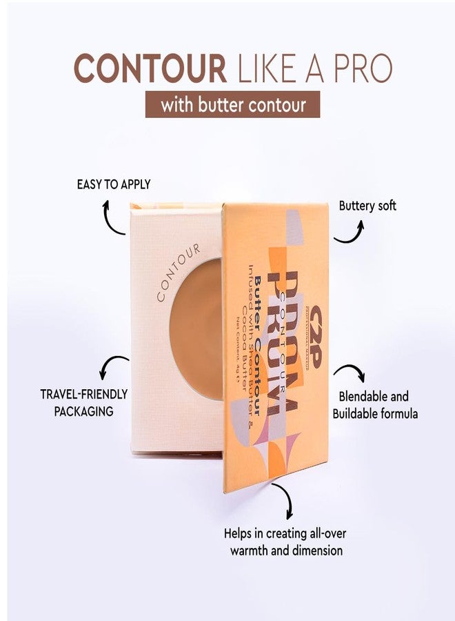 C2P PROFESSIONAL MAKEUP C2P Pro Cream Contour Palette For Women | Bronzer For Face Makeup | Long Lasting Blendable and Buildable Formula with Matte Finish | Infused with Shea and Cocoa Butter - 4g (Beige, Amber 01) - Image 4