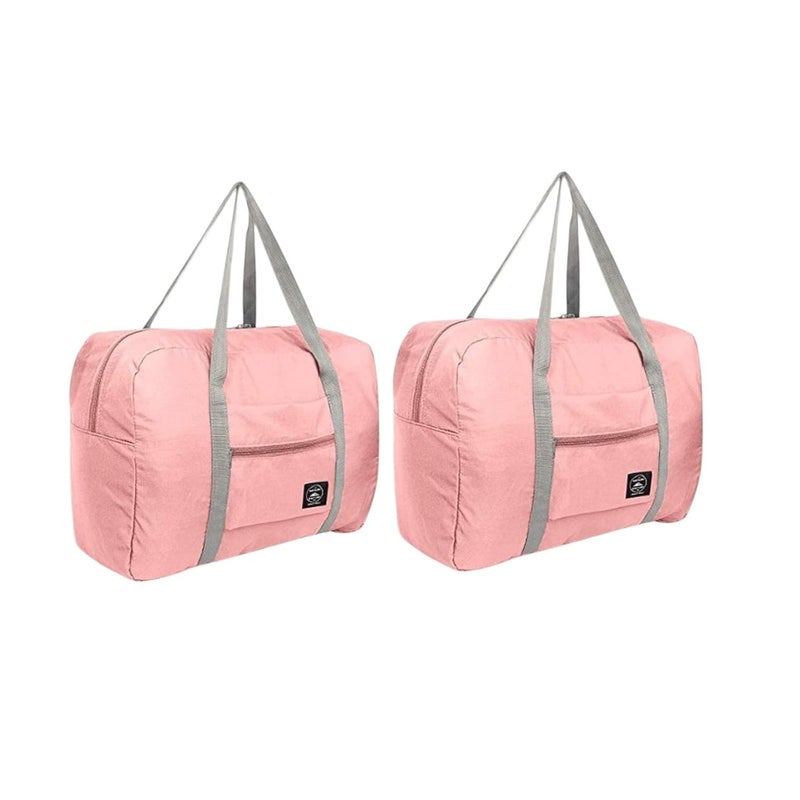 Diskary Nylon Travel Duffel Bag, Expandable Folding Travel Bag for Women, Lightweight Waterproof Carry Overnight Luggage Bag for Travel (Multi Colour) (Pack of-2) - Image 1