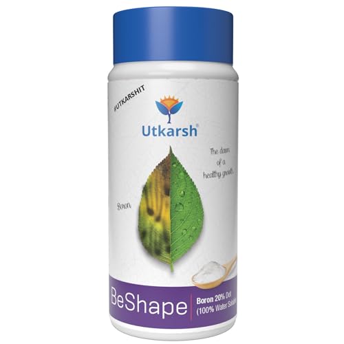 Utkarsh Boron 20% Micronutrient Fertilizer for Plants – 500 gm, Boosts Vegetable, Fruit & Flower Growth | 100% Water Soluble Boron EDTA Chelated Powder for Healthy Garden Plants | BeShape; Pack of 1 - Image 1