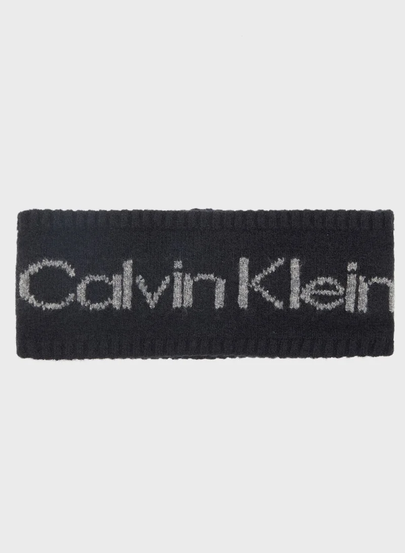 CALVIN KLEIN Logo Knitted Headband