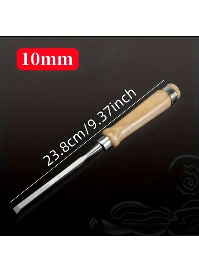 10mm Woodworking Flat Chisel Shovel Knife Carving Groove DIY Tool - Image 1