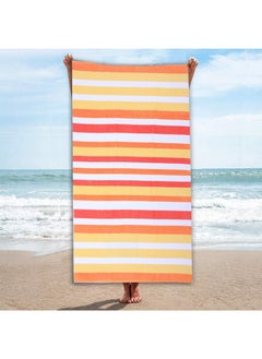 BYFT Jacquard Beach Towel (86 x 162 cm) 390 Gsm Orange Cotton  - Image 4
