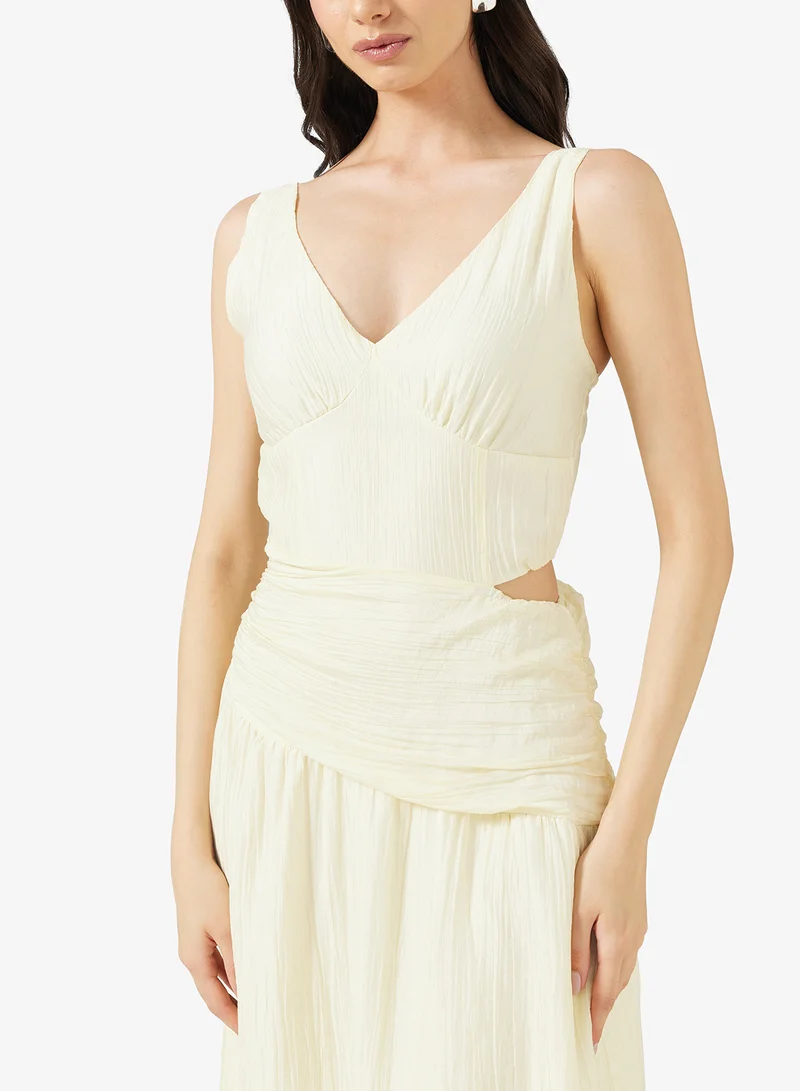 ELLA Sleevless Dress With Asymmetric Waist