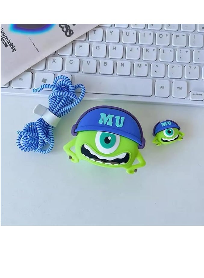 جيميناي حامي شاحن نحيف من سلسلة الكرتون ثلاثية الأبعاد متوافق مع آيفون 18 واط 20 واط غطاء واقي لكابل الشحن السريع حامي كابل البيانات - Image 2