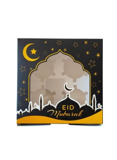 Y&D 20 Pcs Pvc Open Window Cake Boxes For Eid Mubarak Ramadan Festival Party Cake Boxes Black  - Image 2