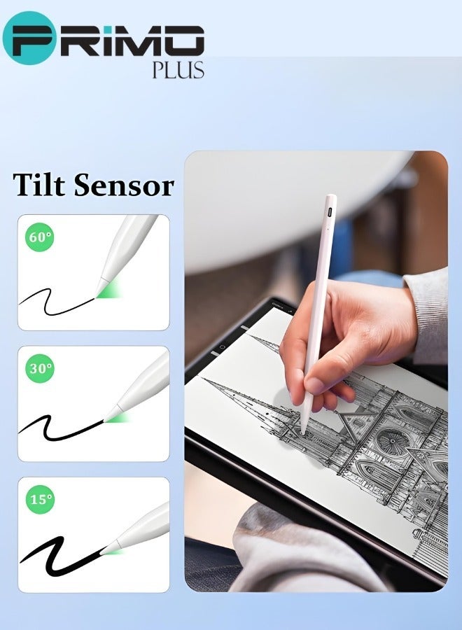 PRIMO PLUS Stylus Pen for iPad with Palm Rejection, Active Pencil Compatible with (2018-2022) Apple iPad Pro 11/12.9 inch, iPad 10th/9th/8th/7th/6th Gen, iPad Air 5th/4th/3rd Gen, iPad Mini 6th/5th Gen - Image 5