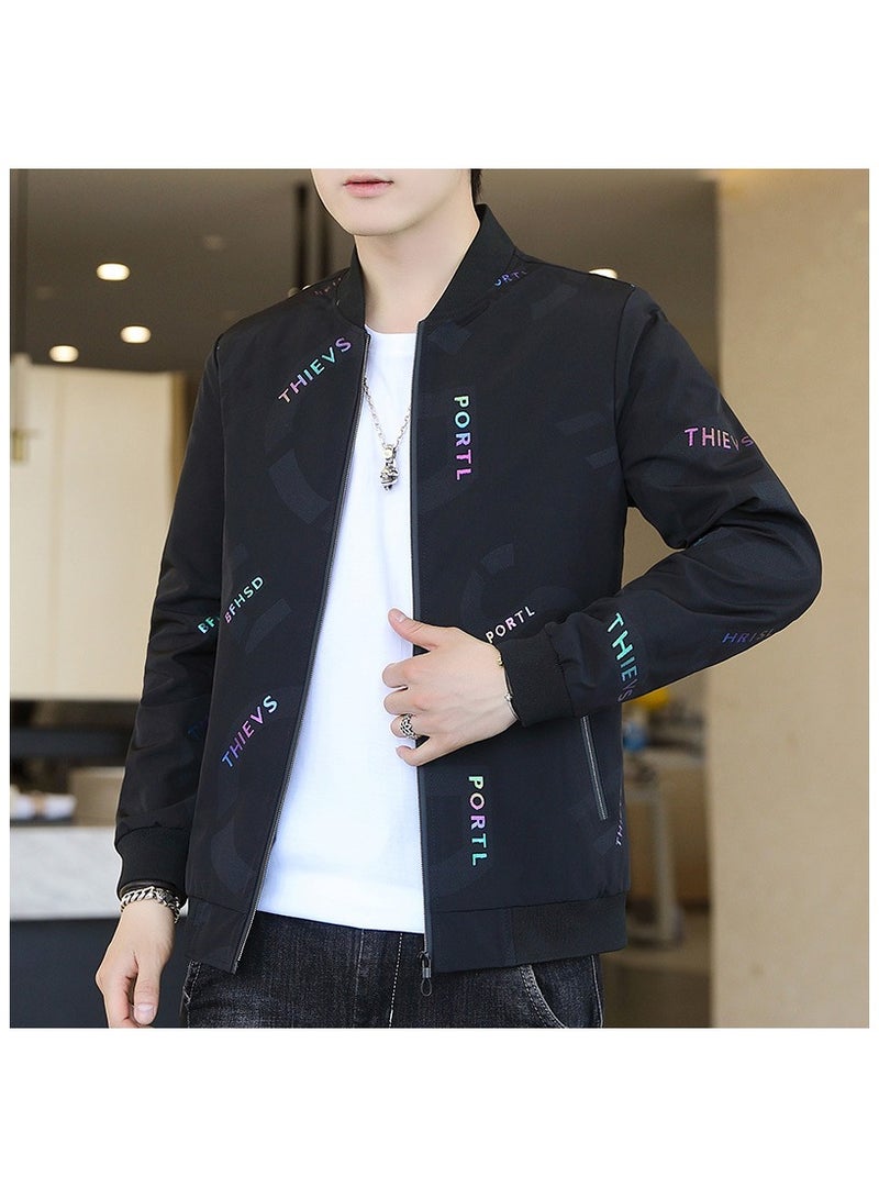 Large Size Fashionable Men's Printed Casual Men's Jacket  - Image 1