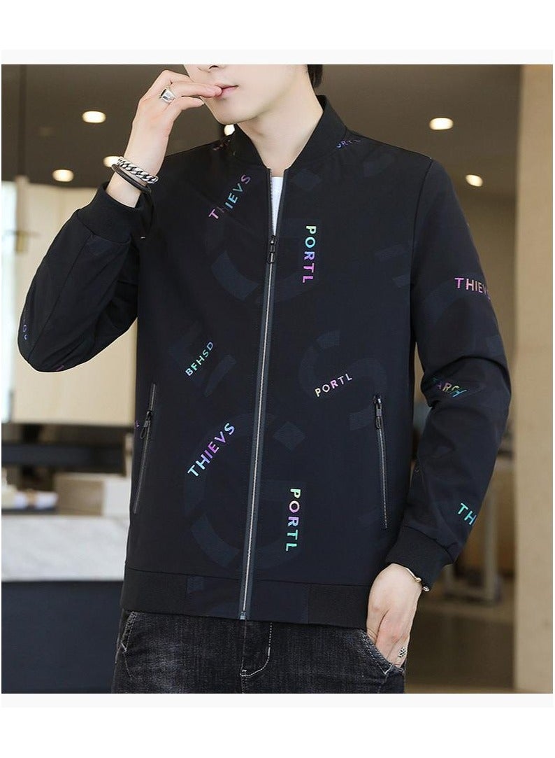 Large Size Fashionable Men's Printed Casual Men's Jacket  - Image 2