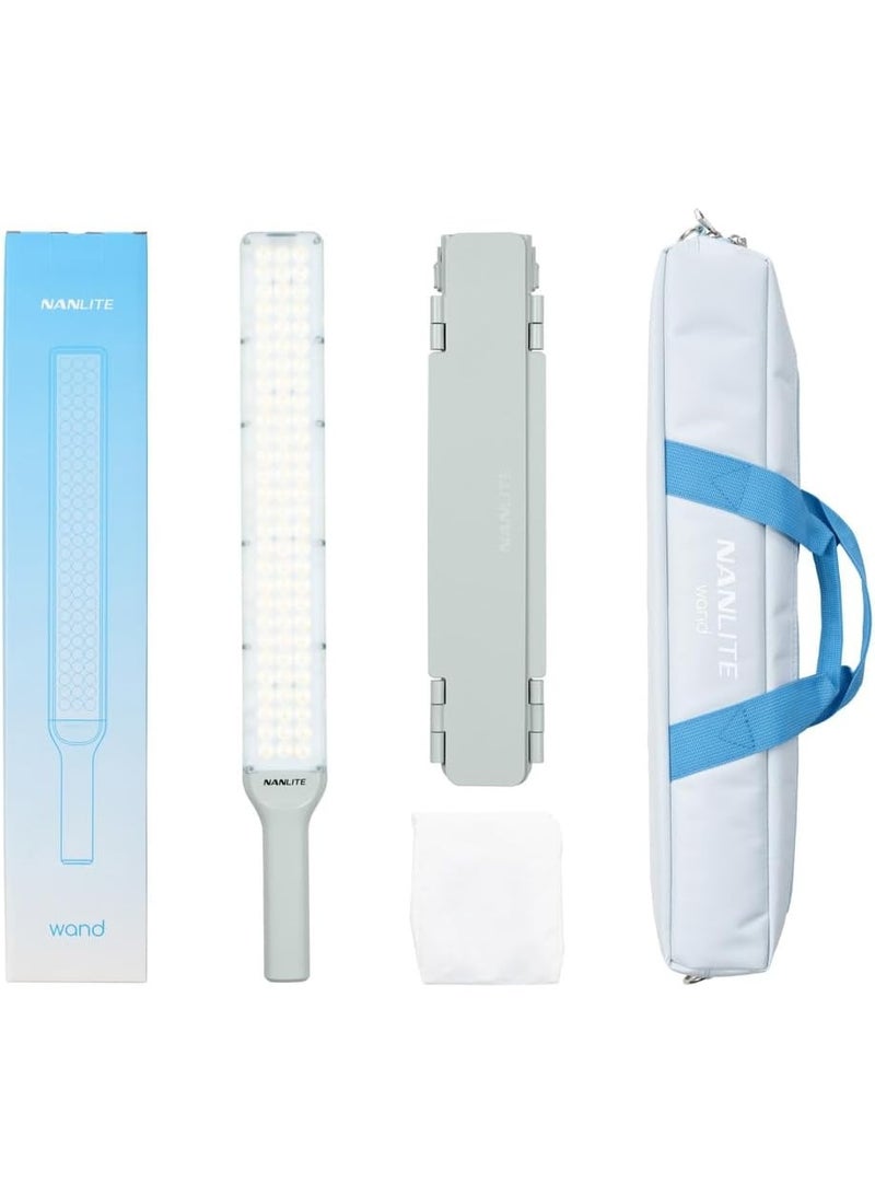 NANLITE Wand Full-Color RGBW LED Light Stick (Mint Blue) – Handheld Video Lighting Wand, 2700-7500K Bi-Color CCT, 36,000-Color HSI Mode, CRI 95 TLCI 93, Bluetooth NANLINK App Control, Portable RGB Light Stick for Content Creators, Vloggers - Image 1