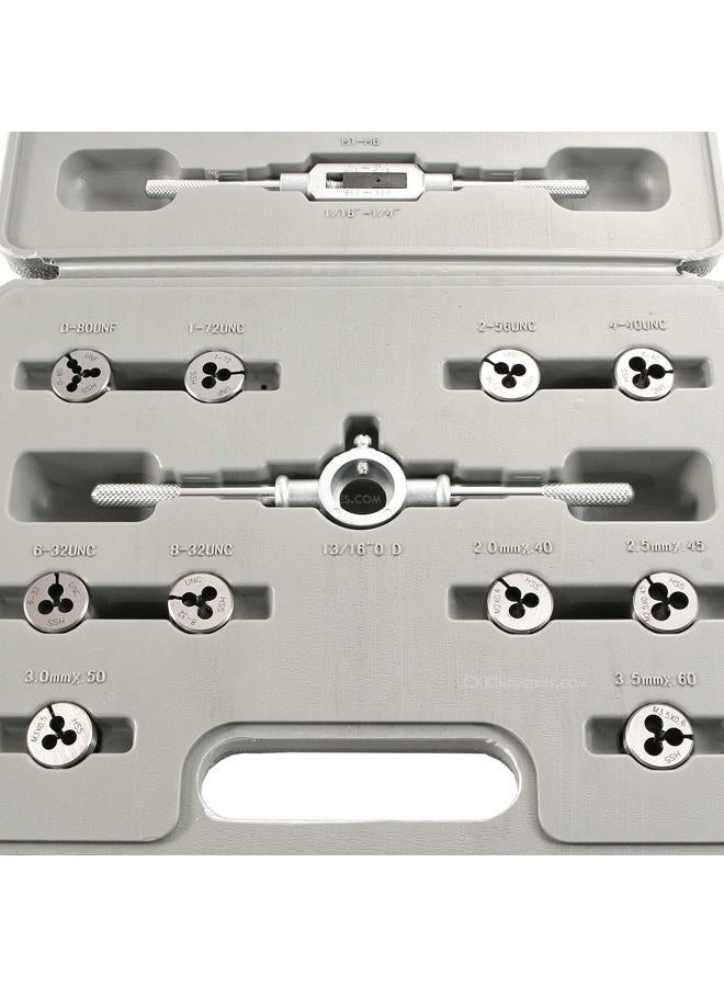 EZSMITH Knife & Gun Making Tap & Die Kit - UNF Standard/Metric - 33 Piece Micro Thread Set - (Drills/Taps/Dies/Handles) - (w/case) - USA Design - (by KnifeKits) - Image 3