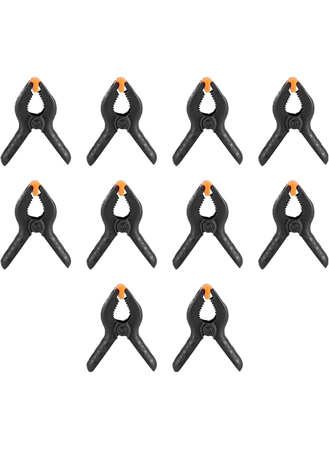promass 10 Pack Professional Plastic Large Spring Clips, Heavy Duty Spring Clips for Crafts or Plastic Clips and Background Clips, Clips for Background Stands, Photography, Home Decoration (10) - Image 1