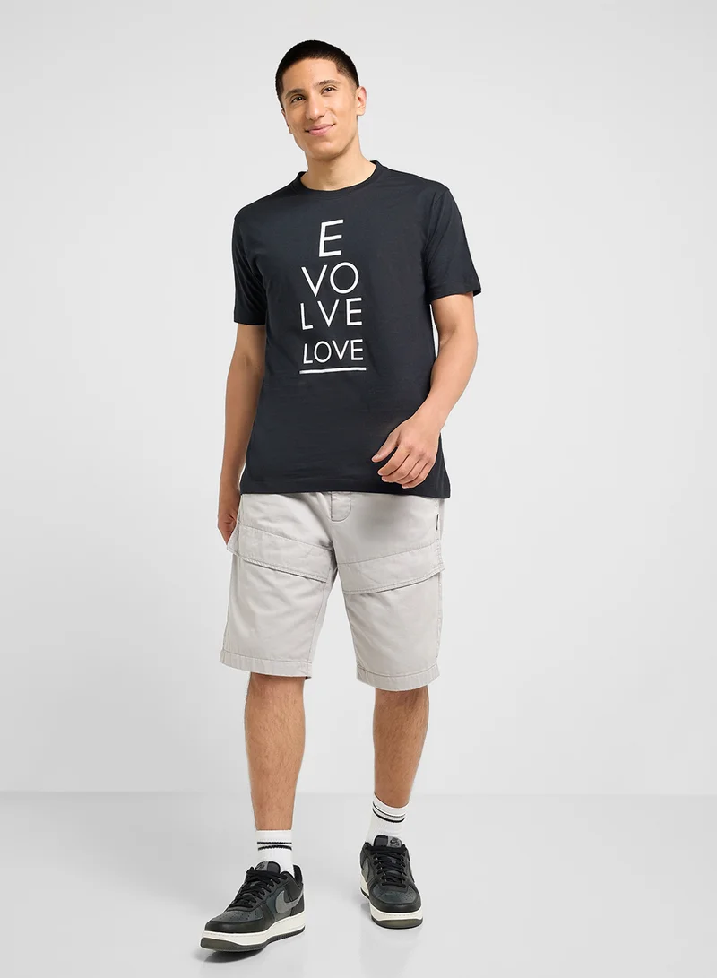 Seventy Five Basics Printed T-Shirt