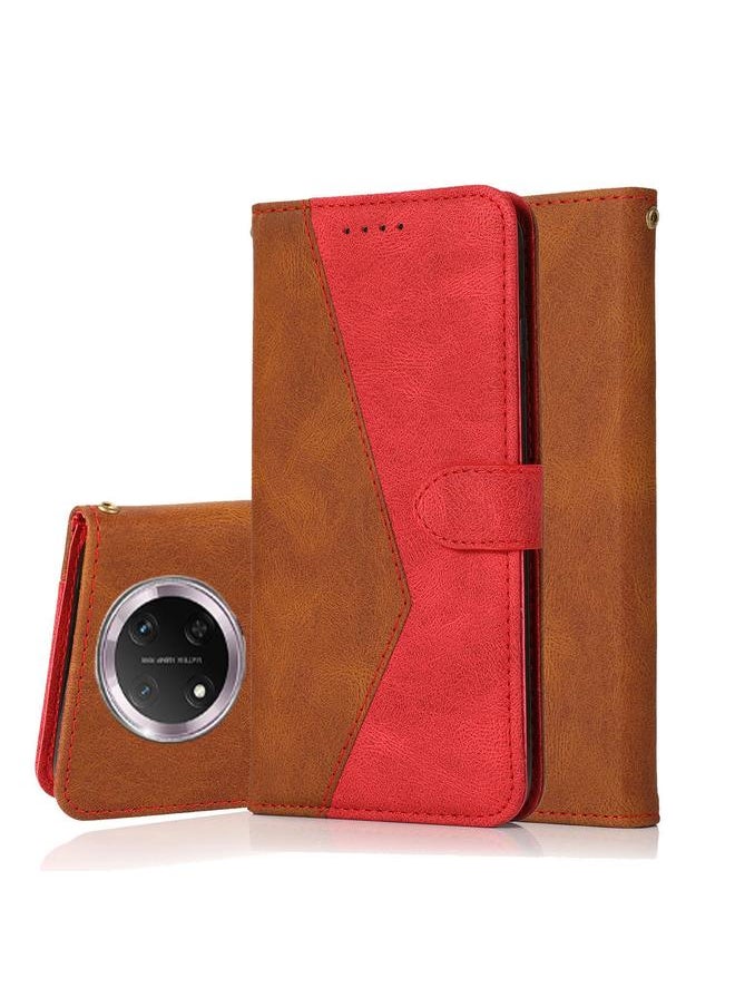 Zaboon Case For Honor X9C Dual-color Stitching Leather Phone Case  - Image 1