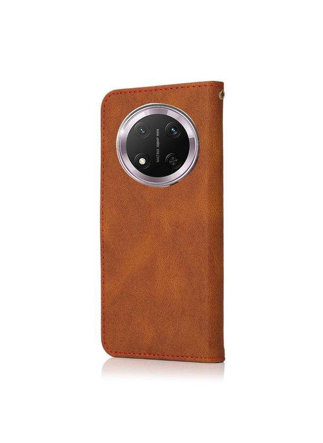 Zaboon Case For Honor X9C Dual-color Stitching Leather Phone Case  - Image 3