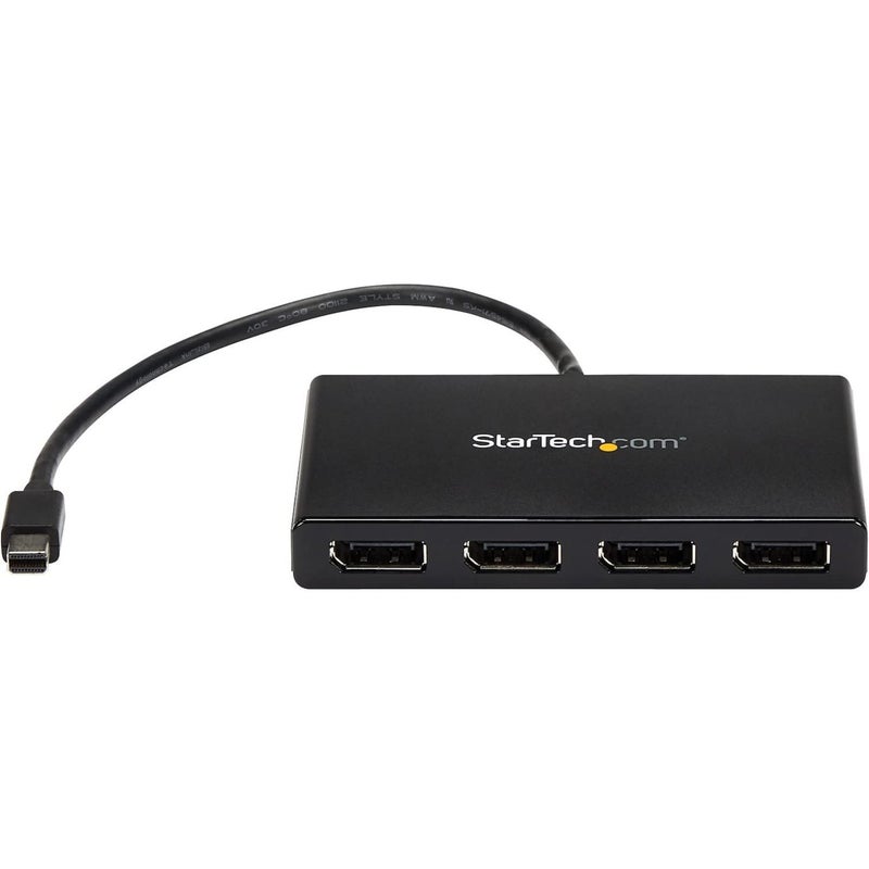 StarTech.com 4-Port Multi Monitor Adapter - Mini DisplayPort to DisplayPort MST Hub - 4x 1080p - Video Splitter for Extended Desktop Mode on Windows PCs Only - mDP to Quad DP Monitors (MSTMDP124DP) - Image 2