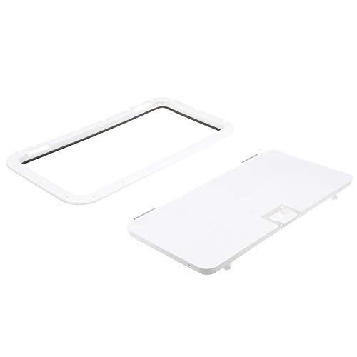 Seachoice Handle Hatch, Arctic White, 10 in. X 20 in., Stainless Steel Hinge - Image 3