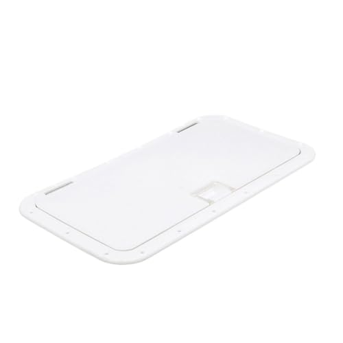 Seachoice Handle Hatch, Arctic White, 10 in. X 20 in., Stainless Steel Hinge - Image 1