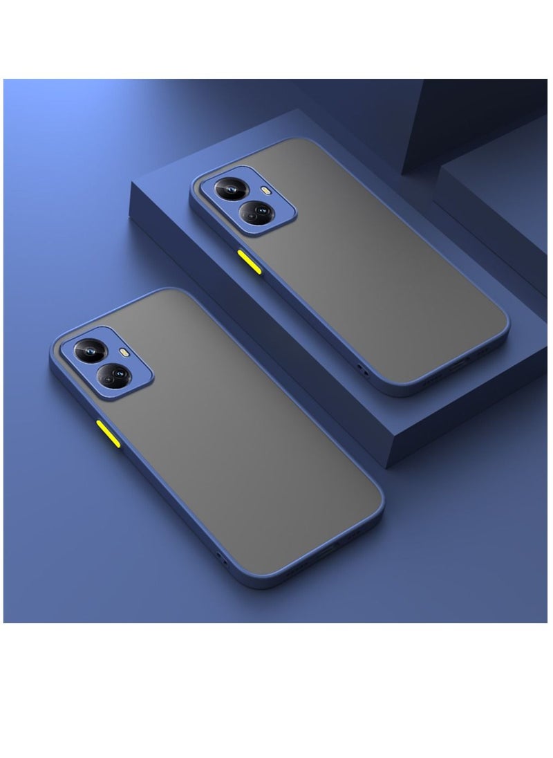 ZOOMEE - Protective Shockproof Matte Anti-Scratch Slim Back Case Cover For Realme 10 Pro+ Blue - Image 1