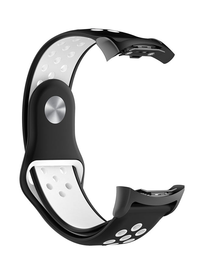 Voberry Replacement Band Strap For Samsung Gear Fit2/Fit2 Pro Black/White - Image 2