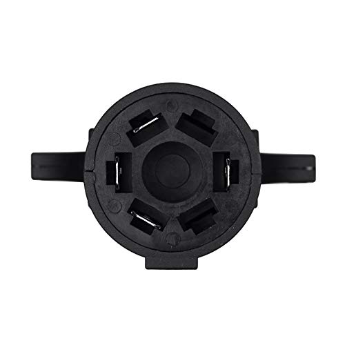 Miady Trailer Wiring Adapter, Heavy Duty Weatherproof 7 RV Blade to 4 Flat Trailers Light Connector Plug - Image 4