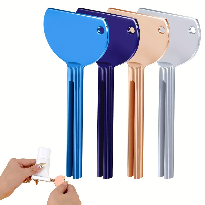 4pcs Metal Toothpaste Tube Squeezer Dispenser Key For Cream Lotion - Image 1