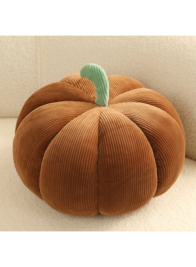 Loquat Ins Style Home  Pumpkin Pillow Doll Cushion Plush Toy Living Room Sofa Cushion-Specifications:Brown-Color:35cm /about 0.6kg - Image 1