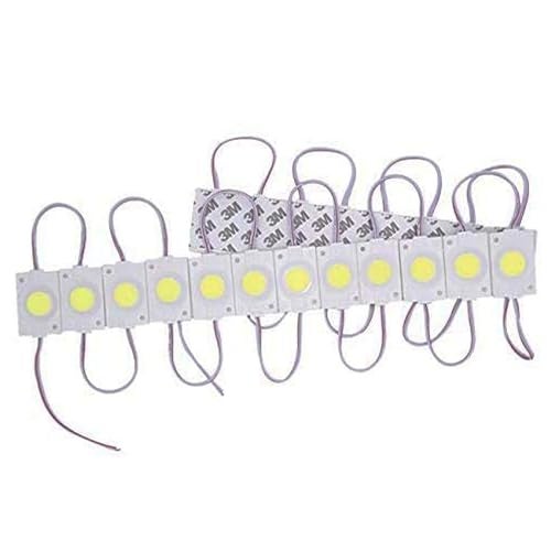 Ramanta LED Module 12V White DC 12 Volt 2.4 Watt Coin Shape Led Module Lights Lamp Bulb Multipurpose Use for Home, Temple, Bike, Car DIY Projects, Hobby Kit, Prong & Tree Decoration (20 PCs, White) - Image 3