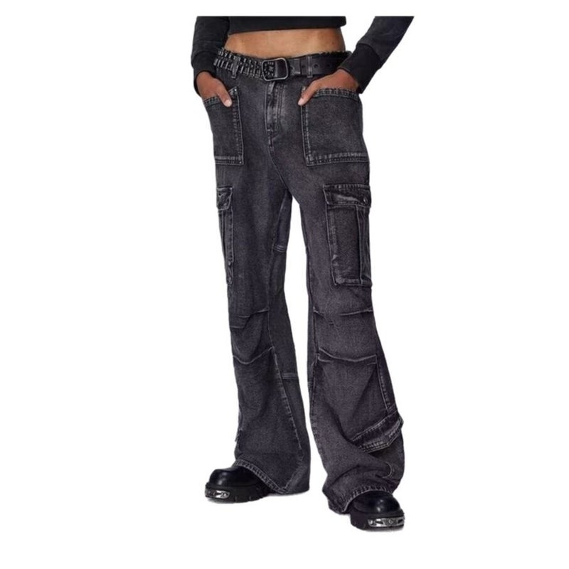 Unisex Classic Denim Jeans Loose Fit Daily Outdoor Wear - Image 5