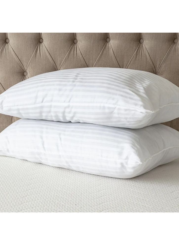 BYFT Orchard Pillow 50 x 70 Cm 300 Tc White Satin Stripe 100% MICROFIBER Set of 1  - Image 3