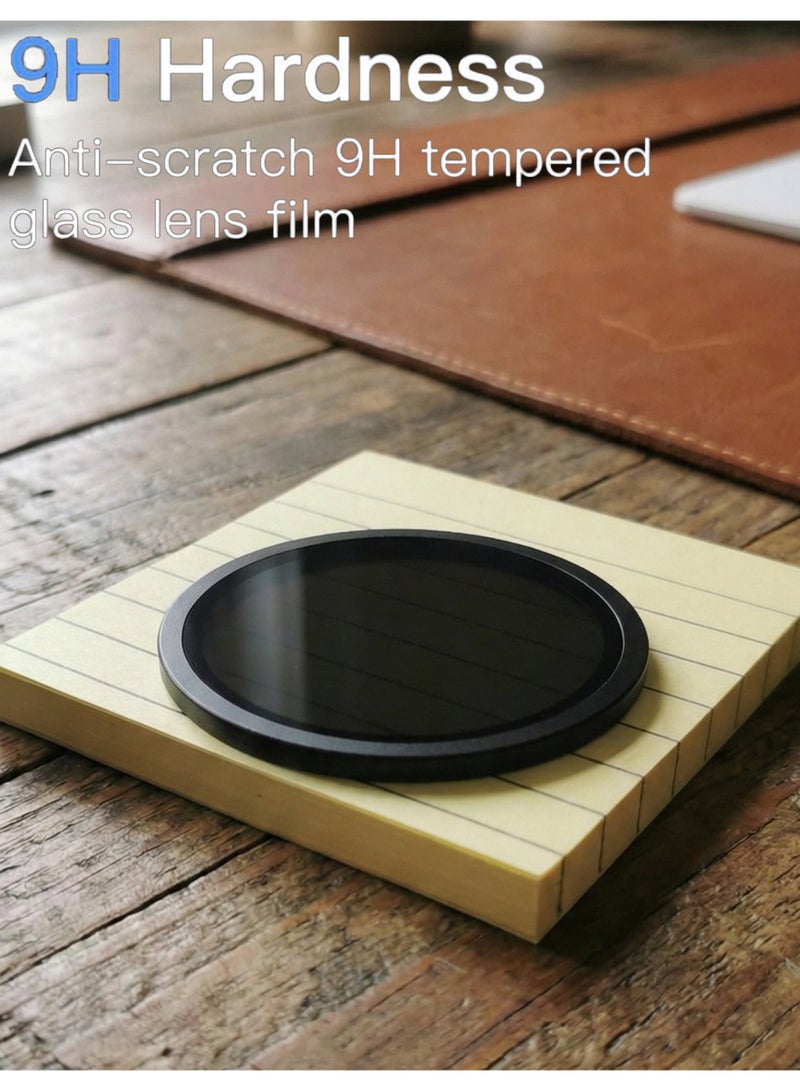 واقي عدسة كاميرا Honor X9d Ring، مقاوم للخدش، عالي الوضوح، فائق النحافة، مصنوع من زجاج مقوى 9H مع معدن سبيكة، يوفر أفضل حماية للكاميرا - أسود - Image 3