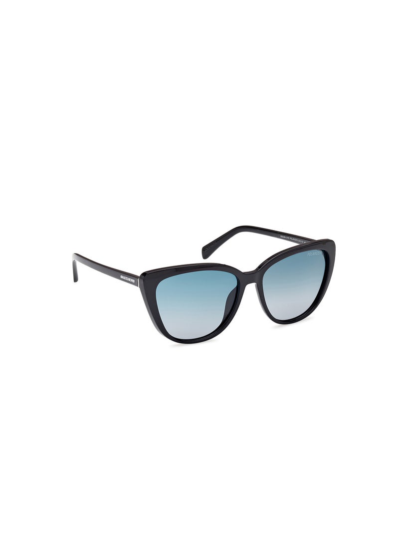 SKECHERS Women's Polarized Cat Eye Sunglasses - SE629401D55 - Lens Size: 55 Mm  - Image 3