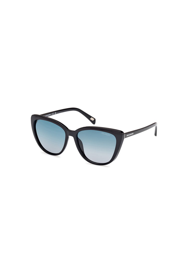 SKECHERS Women's Polarized Cat Eye Sunglasses - SE629401D55 - Lens Size: 55 Mm  - Image 1
